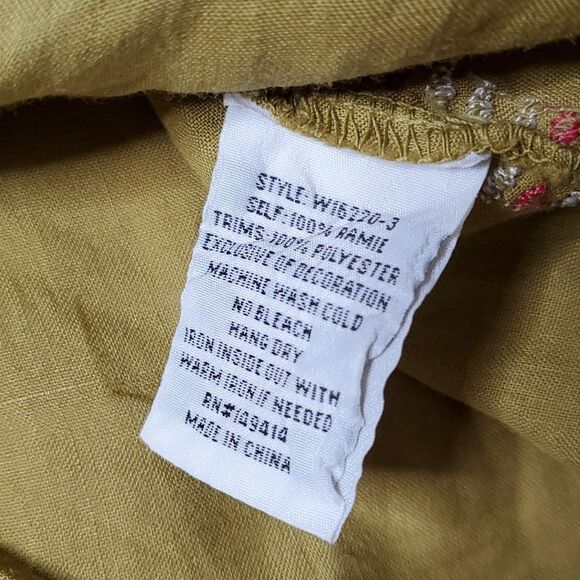 Johnny Was Workshop Tikal Embroidered Swing Blouse - Picture 5 of 6